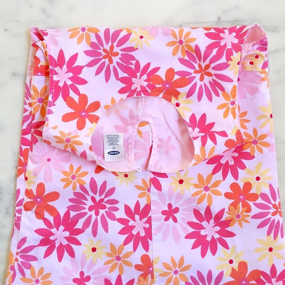 NWOT. Old Navy Fully Lined Linen and Cotton Dress with multi color flowers. - Picture 7 of 8